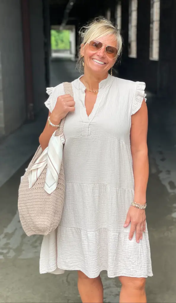 Robe Gaze de Coton volants