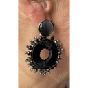 Boucles doreilles perles roue n53