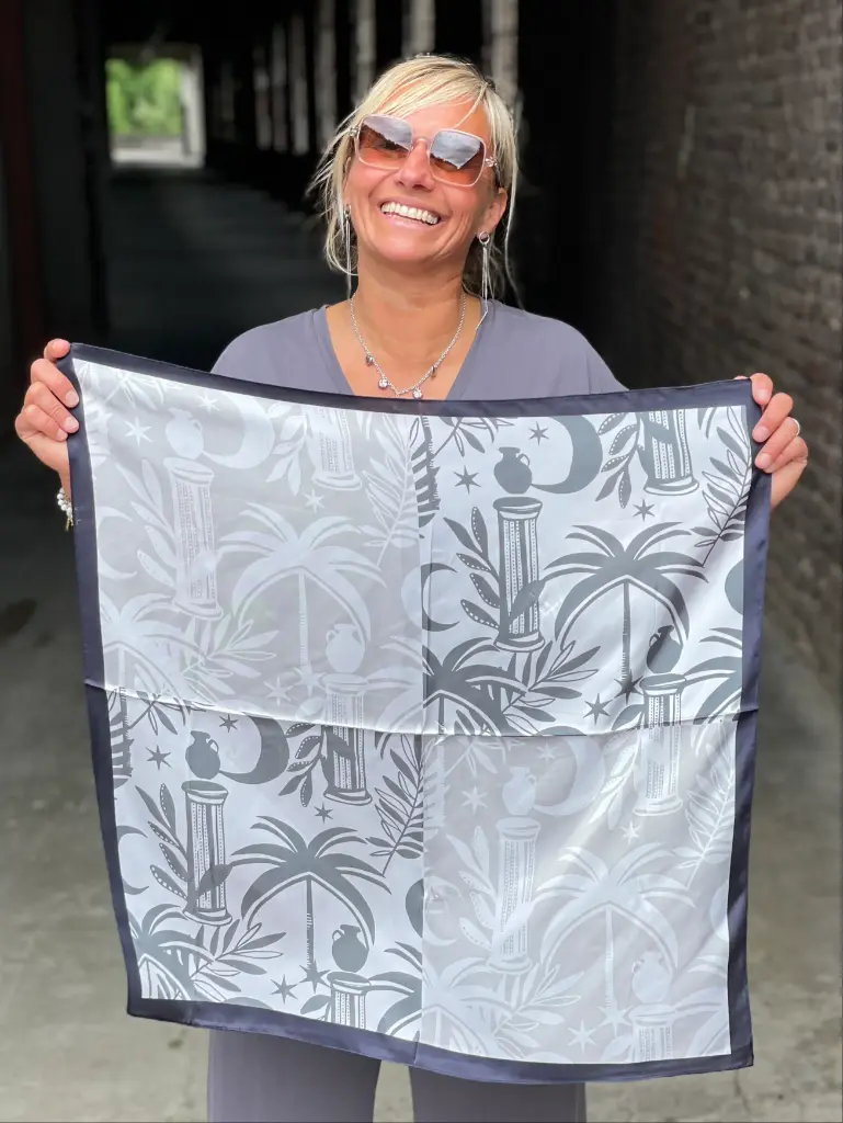 Foulard carré Palmiers