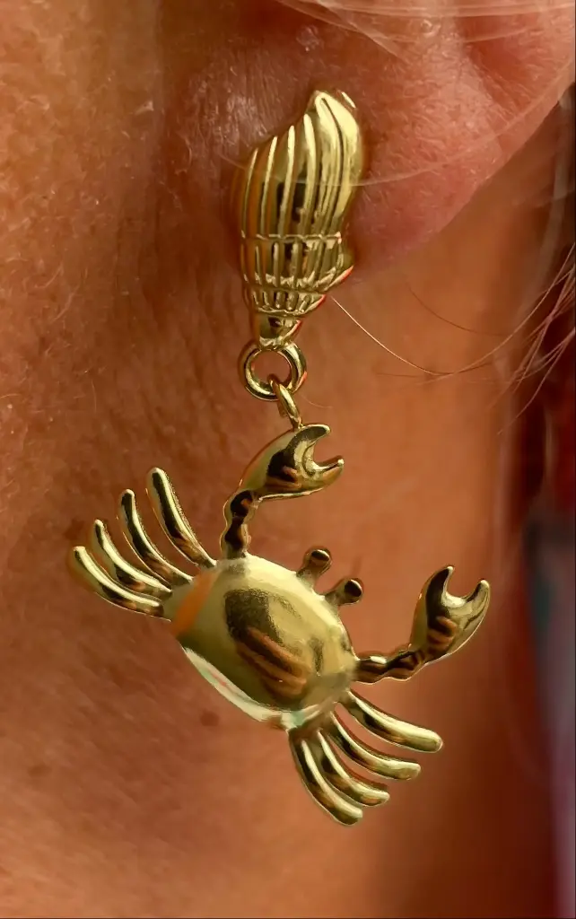 Boucles d'oreilles Crabe 