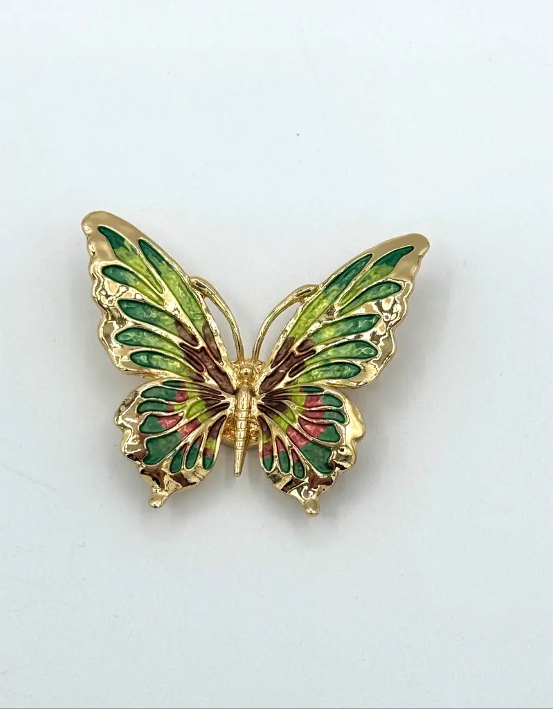 Broche aimant Papillon Or