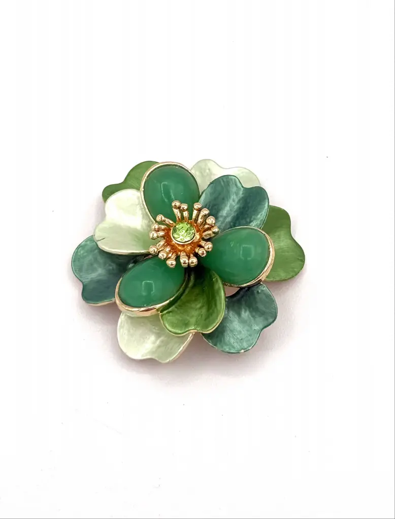 Broche aimant Fleur relief