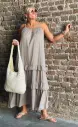 Robe longue Volants