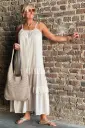Robe longue Volants