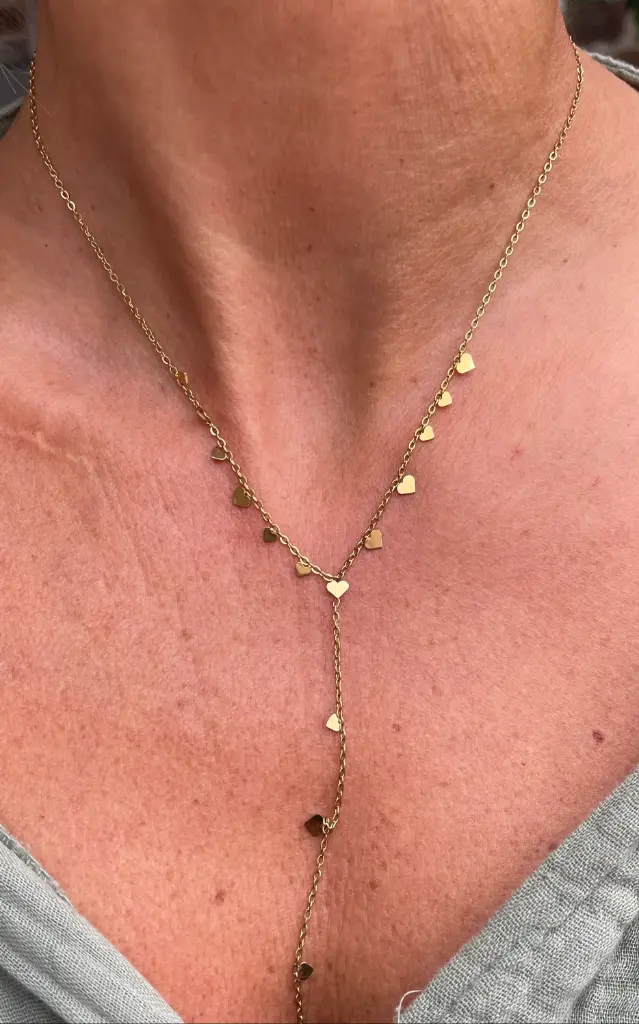 Collier chaîne pendant Minis Coeurs XL1147