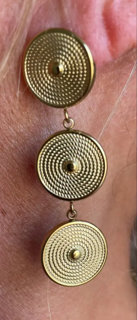 Boucles d'oreilles 3 disques n°270
