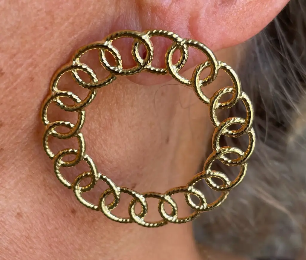 Boucle d'oreilles Rond Maillon n°273
