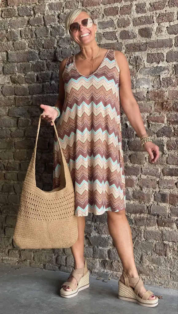 Robe courte Holy Zig-Zag
