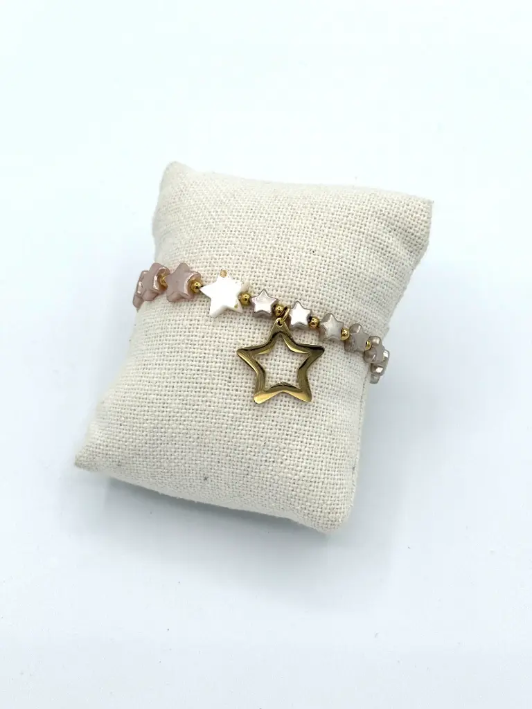 Bracelet étoiles n°294 (beige)
