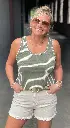 Short effiloché jeans
