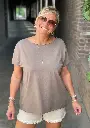 Short effiloché jeans