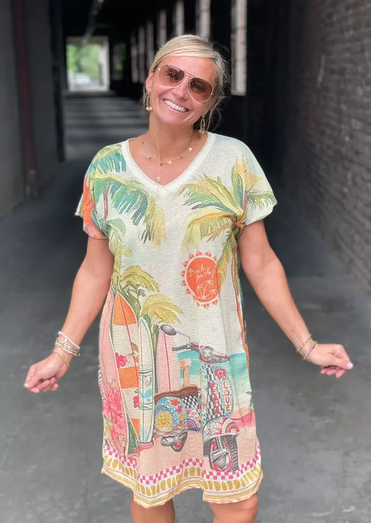 Robe Lurex courte Beach Party