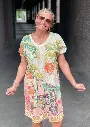 Robe Lurex courte Beach Party