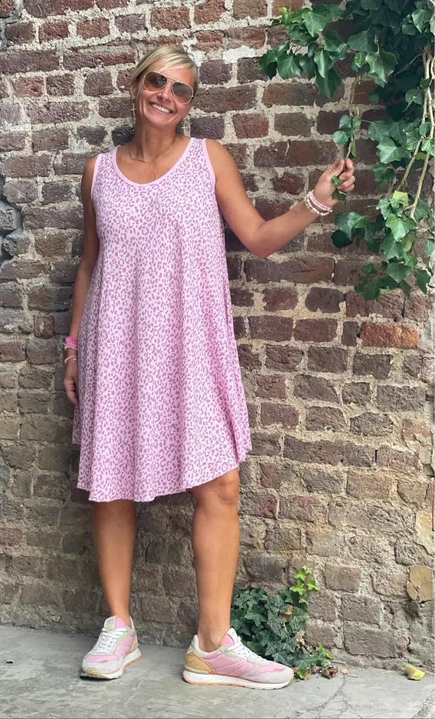Robe courte sans manches Léo