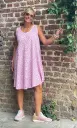 Robe courte sans manches léo