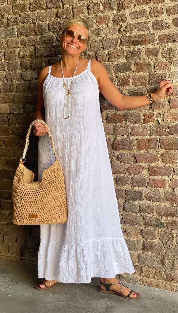Robe longue BS Gaze de coton