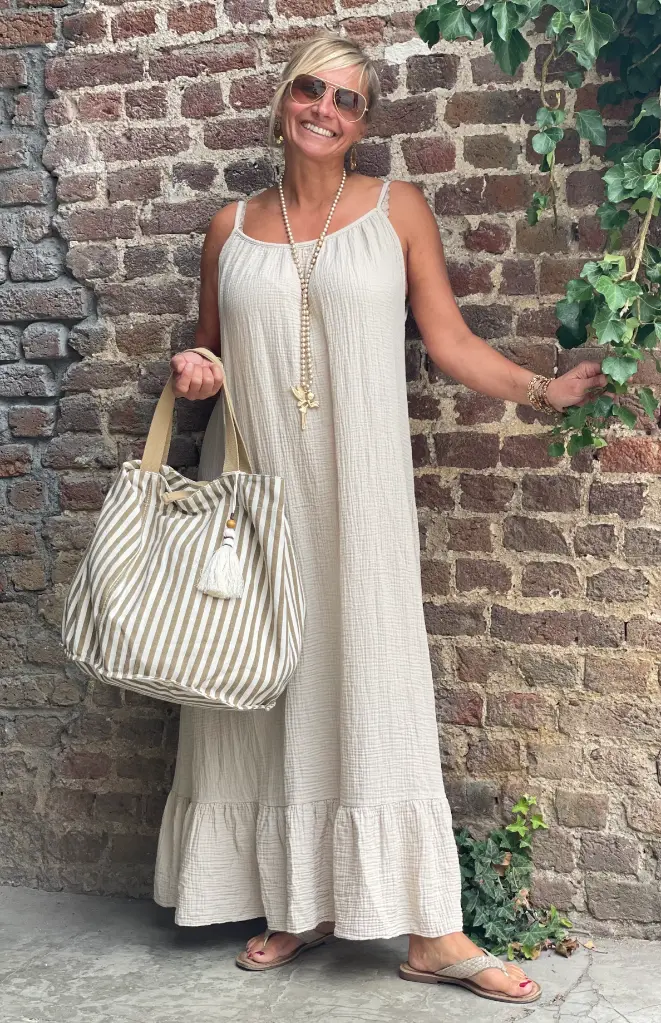 Robe longue BS Gaze de coton