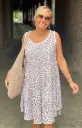 Robe courte sans manches Taches