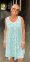 Robe courte sans manches Taches