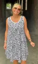Robe courte sans manches Taches