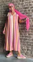 Robe longue Lurex Zig Zag