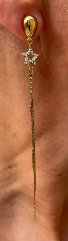 Boucles d'oreilles étoiles pendantes n°283