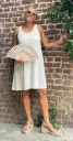 Robe courte dos croisé 