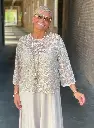 Blouse dentelle velour