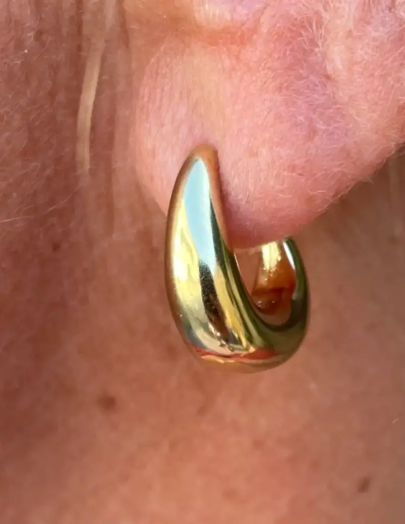 Boucles d'oreilles minis créoles larges N°286