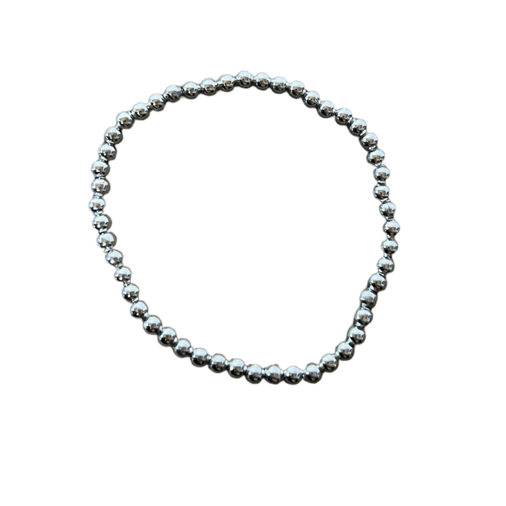 Bracelet billes n°33 (Argenté