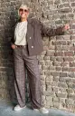 Pantalon droit carreaux