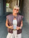 Veste sans manches Simili