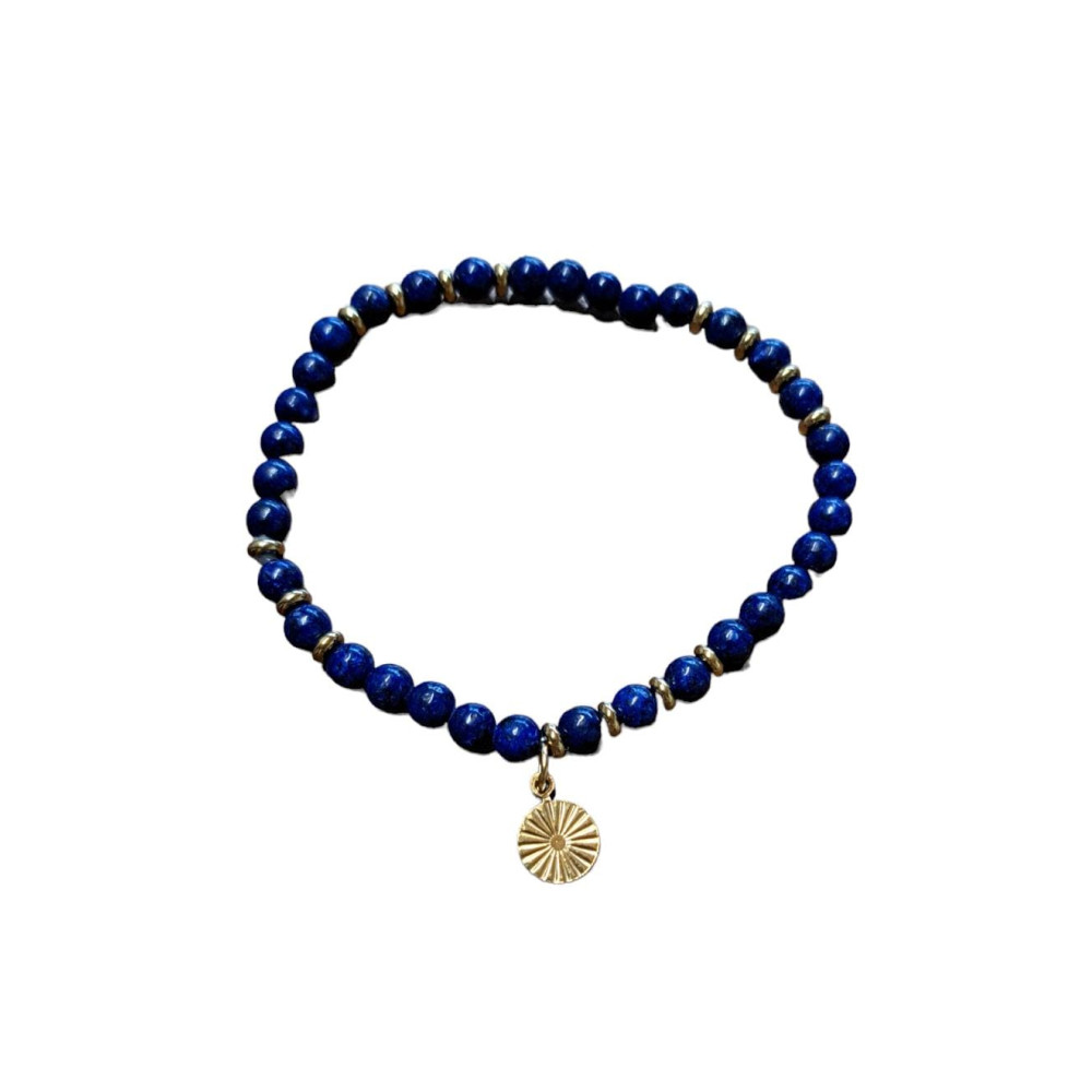 Bracelet billes médaille NC 1