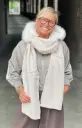 Echarpe capuche fourrure