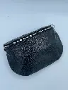 Pochette en cuir brillante grand format