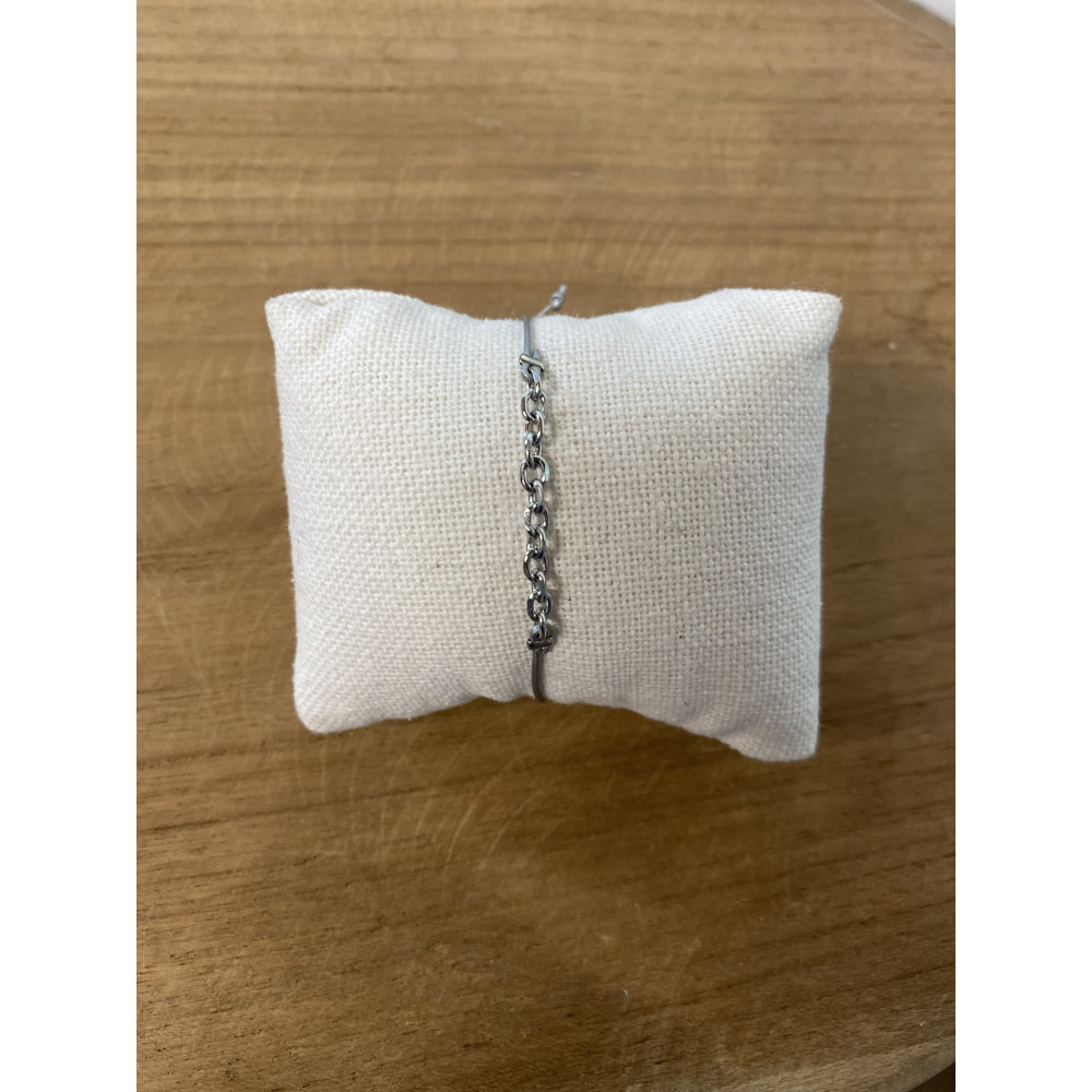 Bracelet fin réglable chaine