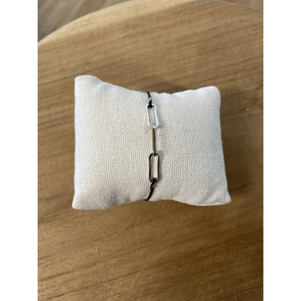 Bracelet fin reglable maillons