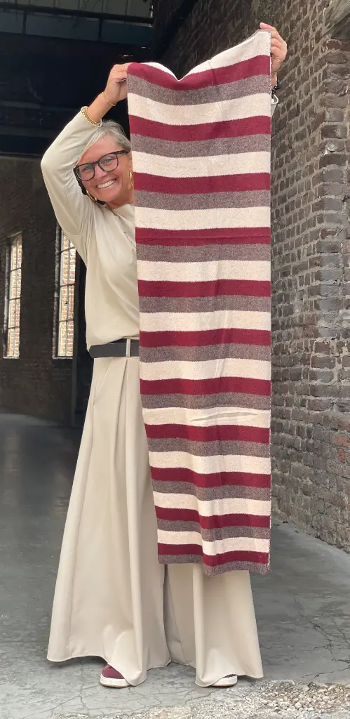 Echarpe rayée tricolore