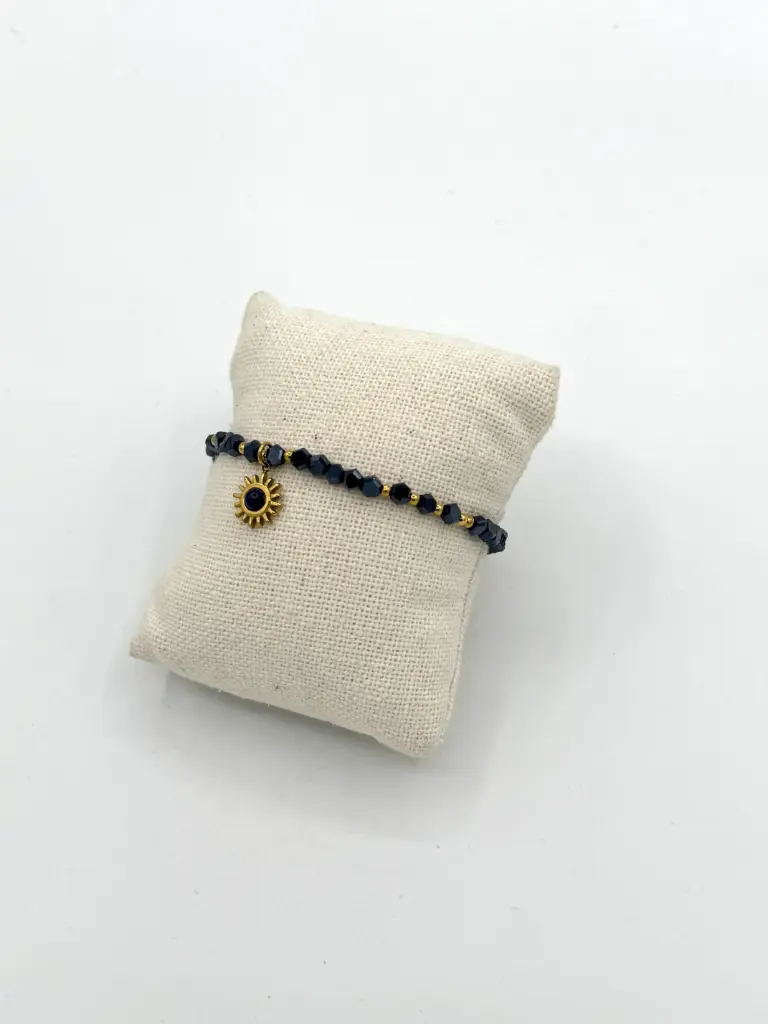 Bracelet soleil pendant n°177 (bleu) 