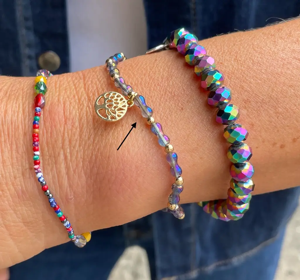 Bracelet fin arbre de vie n°178 (Bleu)