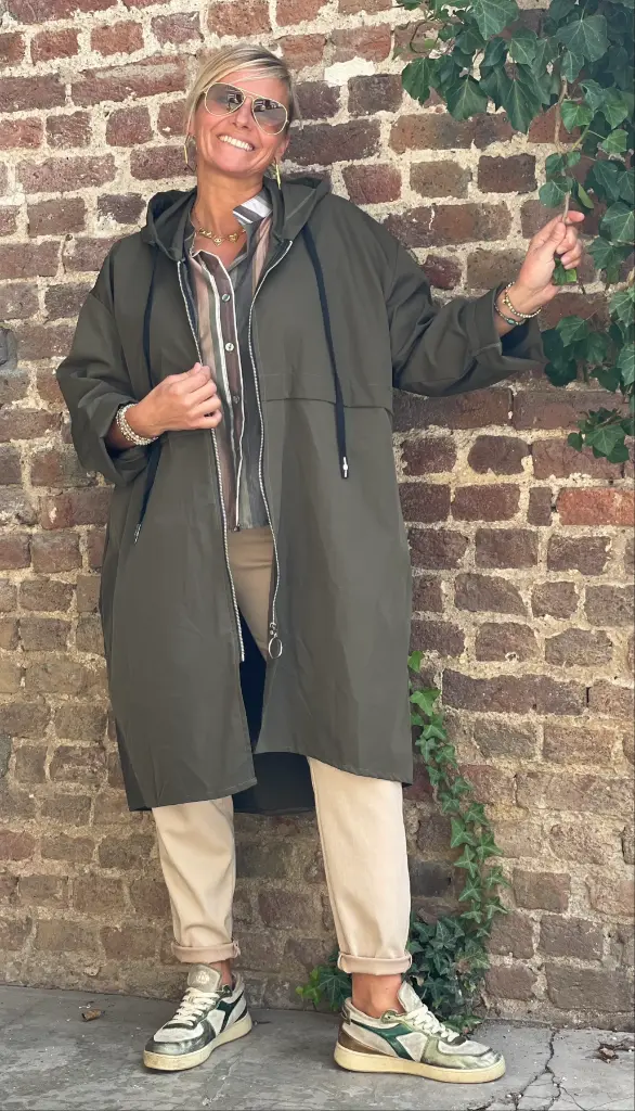 Parka long capuche