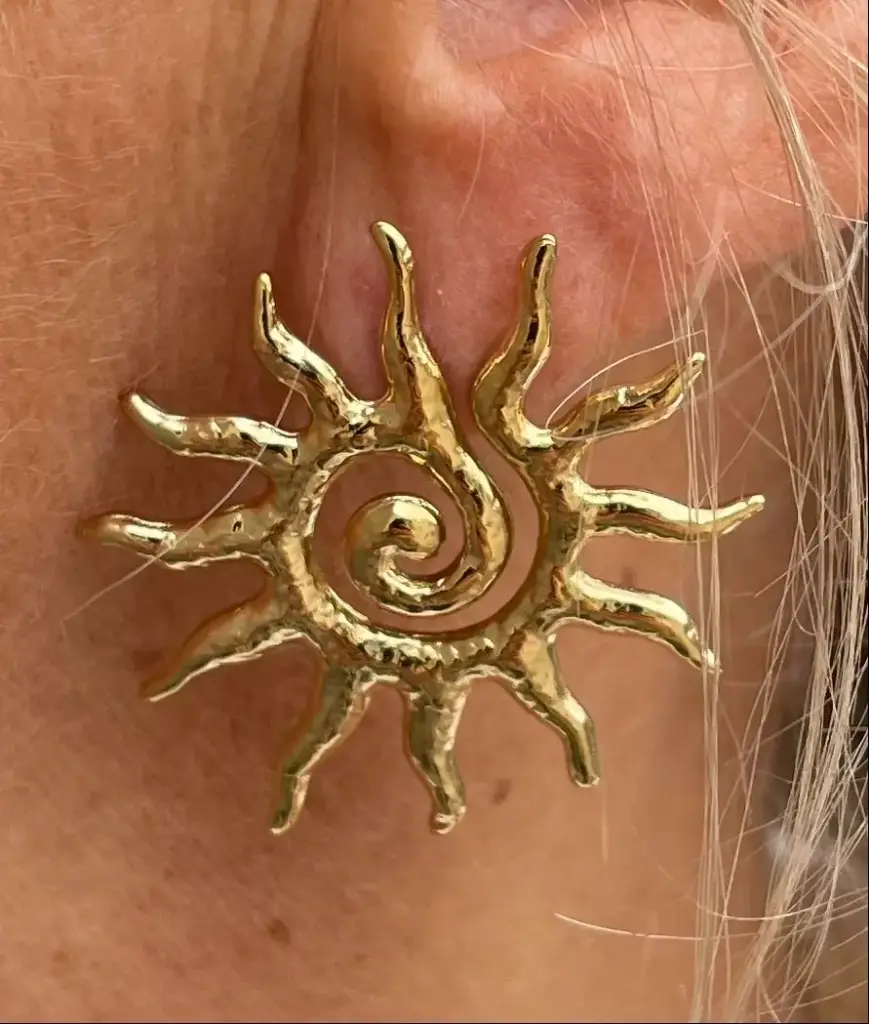 Boucles d'oreilles Soleil tribal n°297