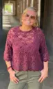Blouse dentelle velours