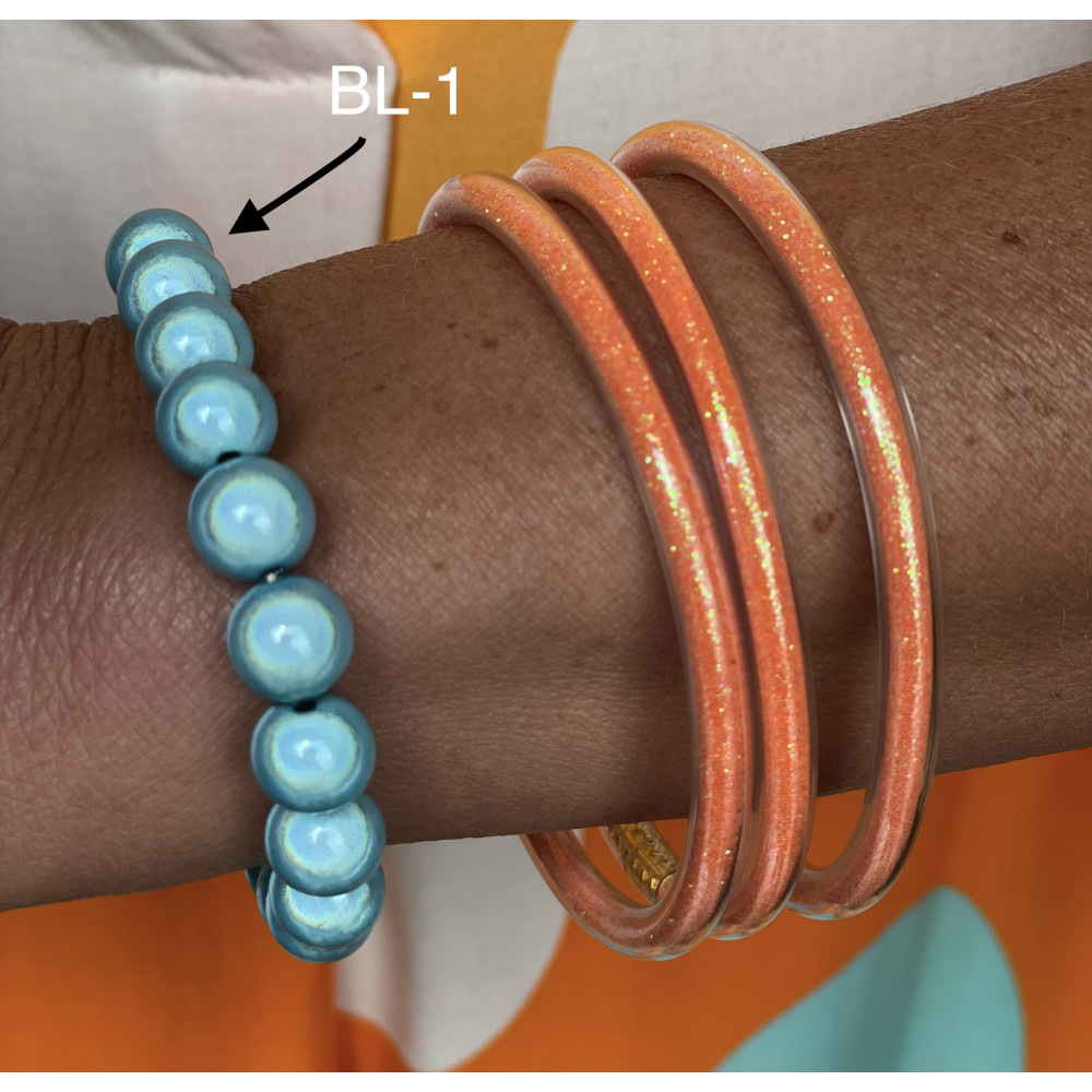 Bracelet perles boules uni