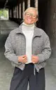 Blouson zip Pied de Poule