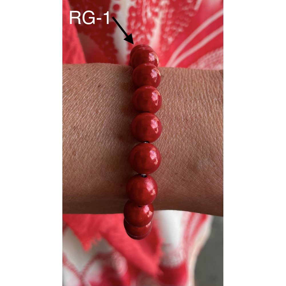 Bracelet perles boules uni