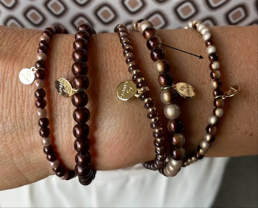 Bracelet perles rondes minis multis