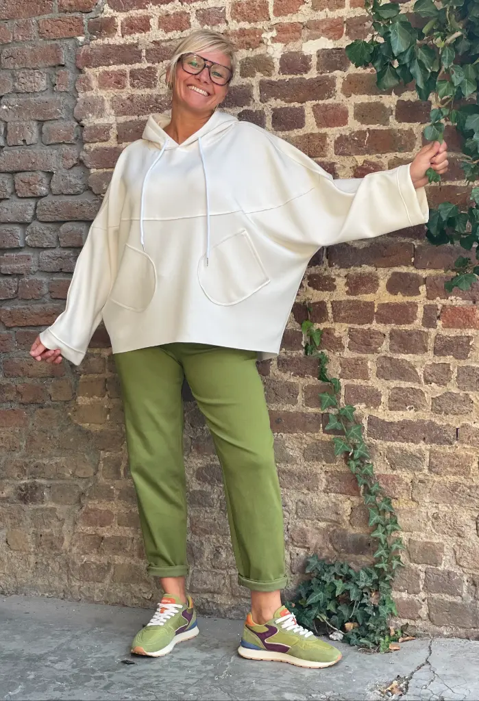 Pantalon carotte stretch