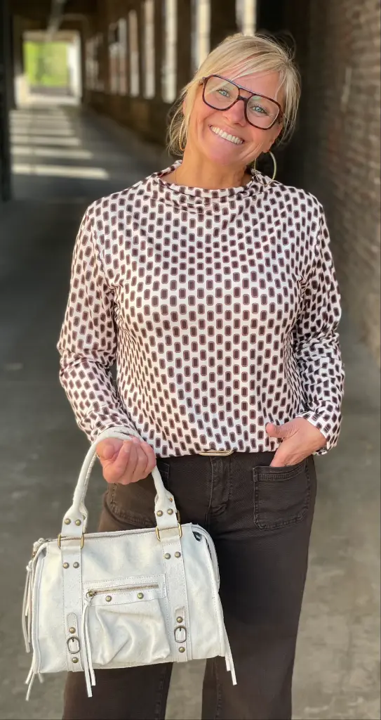 Blouse fluide rectangles