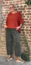 Pantalon Barrel velours côtelé